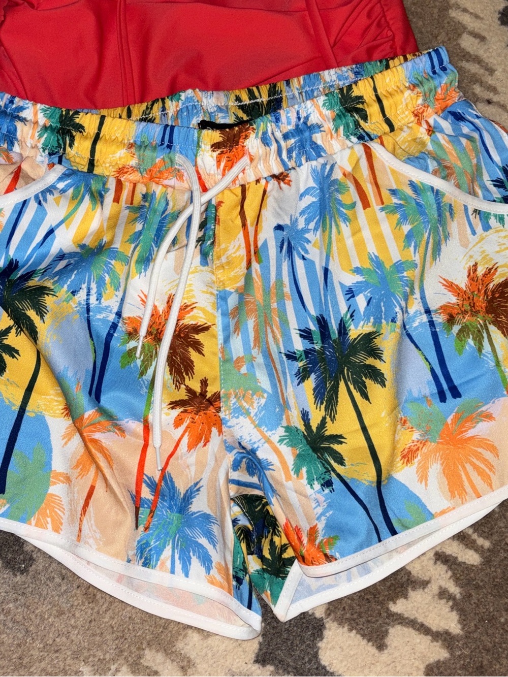 NWOT Beach Shorts + Black Bikini Bottom